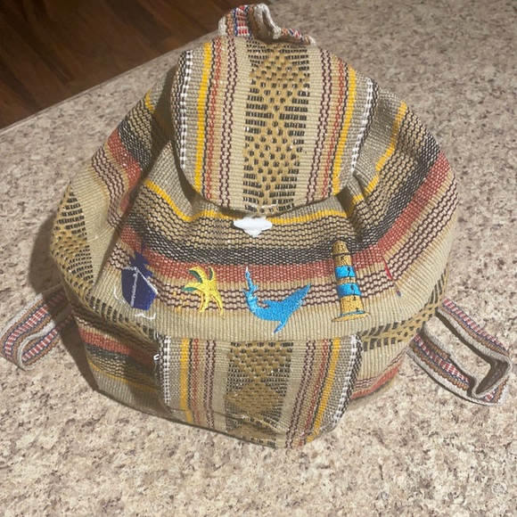 Handbags - Made in Mexico Artisan Backpack, NWOT